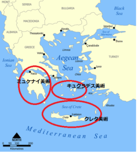 Aegean sea map