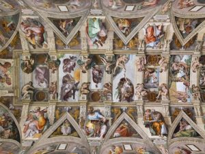 Ceiling decoration of the Sistine Chapel