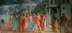 tribute money by Masaccio