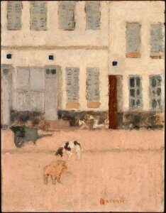 Two Dogs on Deserted Street